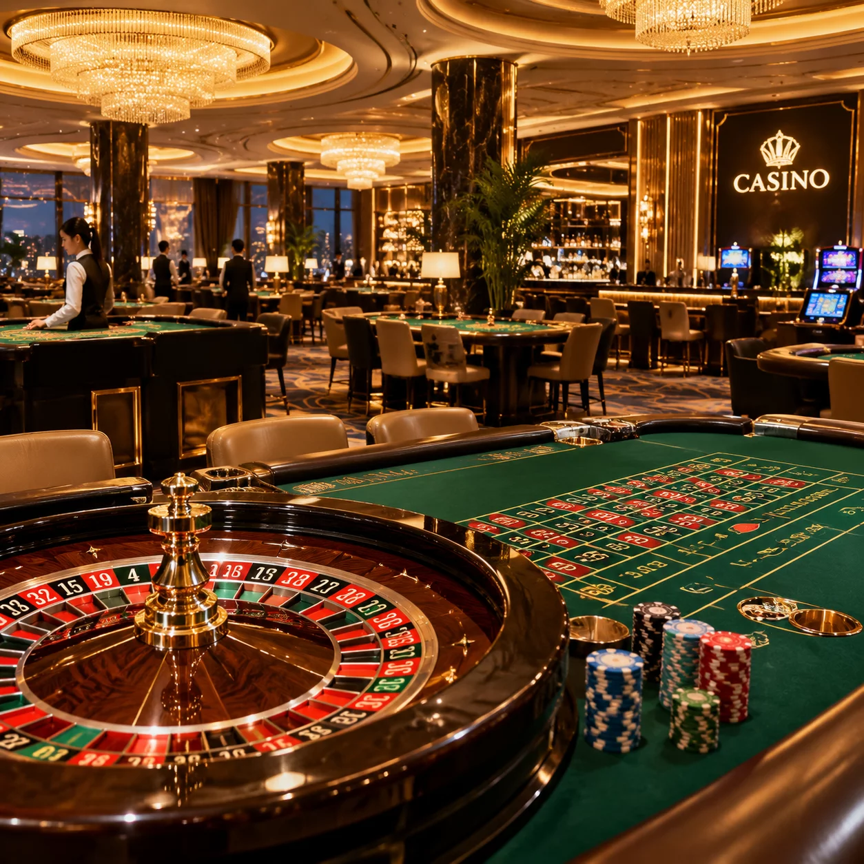 Genting Hotel and Spa at Resorts World luxury casino salon